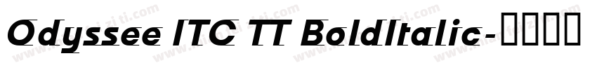 Odyssee ITC TT BoldItalic字体转换